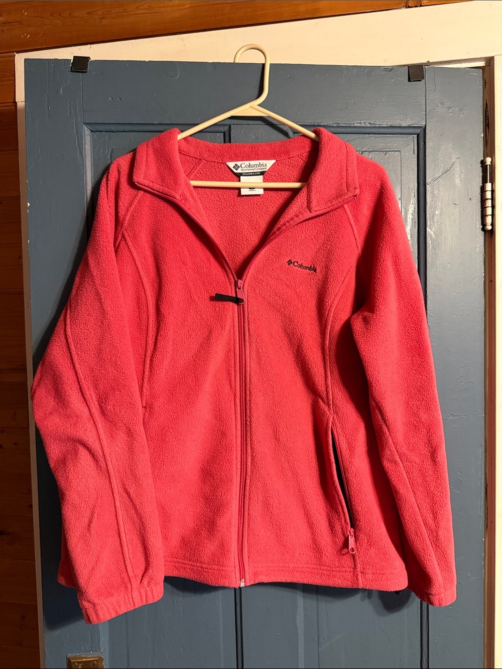 Columbia Women's Coral Pink Full-Zip Fleece Jacket